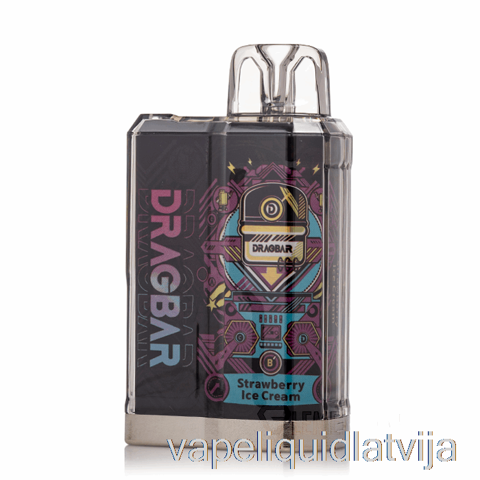 Dragbar B3500 Vienreizējās Lietošanas Zemeņu Saldējuma Vape šķidrums